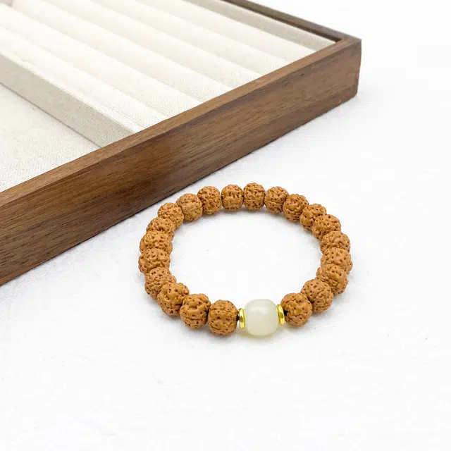 福庙流通处已祝 弘浪 高端迎财转运珠新中式文玩盘串佛系静心国风本命年纳福手饰 成功上岸 金榜题名 金刚菩提 手串 男女同款情侣款