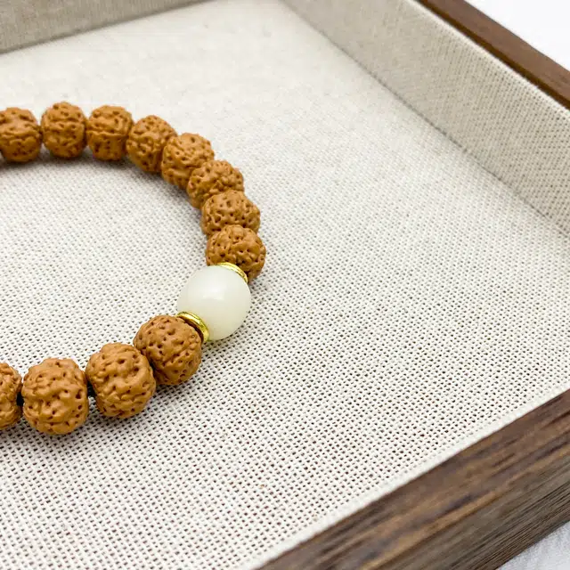 福庙流通处已祝 弘浪 高端迎财转运珠新中式文玩盘串佛系静心国风本命年纳福手饰 成功上岸 金榜题名 金刚菩提 手串 男女同款情侣款