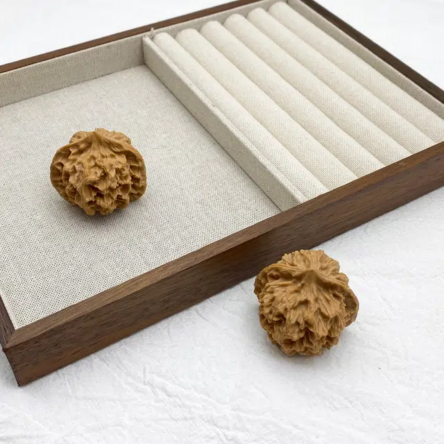 弘浪 新中式国潮诸事顺利时来运转 入门级八方来财甄选一对 手工打底国潮盘玩本命年工艺 招财纳福#好运 文玩核桃 把件 男女同款情侣款