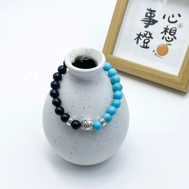 弘浪 转运圆满 招财纳福 祥瑞赐福 国潮复古风转运福禄吉祥财源广进招财纳福小众百搭好运 黑檀 手串 男女同款情侣款