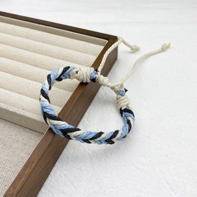 弘浪 五彩麻绳 简约个性小众民族风创意手饰 优雅大气 极简风小清新气质日常休闲通勤百搭优雅甜美  #好运 布绳 手绳 男女同款情侣款