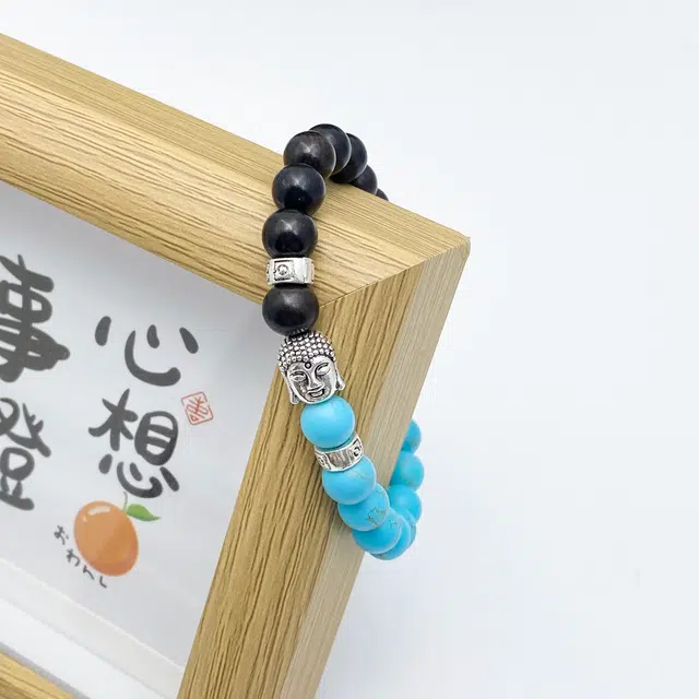 弘浪 转运圆满 招财纳福 祥瑞赐福 国潮复古风转运福禄吉祥财源广进招财纳福小众百搭好运 黑檀 手串 男女同款情侣款