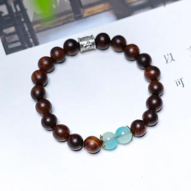 【福庙流通处】 弘浪 新中式招财进宝运转八方来财发时来运转飞黄腾达财招财纳福小众百搭 花梨木 手串 男女同款情侣款