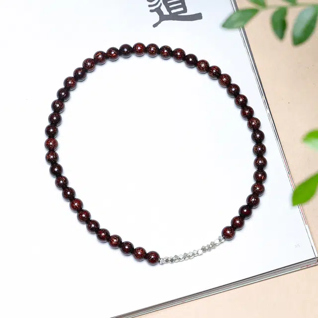 弘浪 财源滚滚 吉祥如意锦上添花 新中式国风优雅大气诸事顺遂复古文艺风接住泼天富贵文玩 血檀 手串 男女同款情侣款
