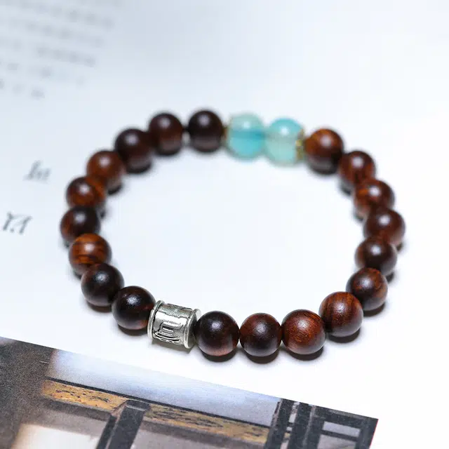 【福庙流通处】 弘浪 新中式招财进宝运转八方来财发时来运转飞黄腾达财招财纳福小众百搭 花梨木 手串 男女同款情侣款