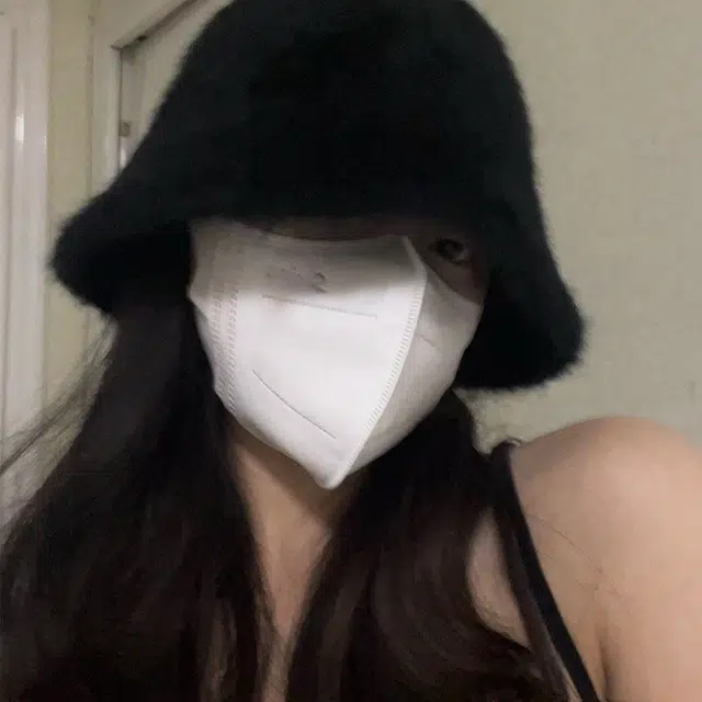 优幽兰 纯色防风防  纯色防风防寒兔毛针织加厚保暖高级感小众学生穿搭 兔毛 渔夫帽 女款