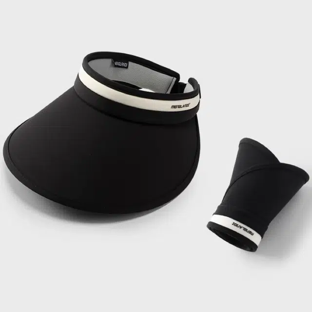 优幽兰 时尚潮流夏季大檐户外可折叠遮阳帽休闲百搭透气防紫外线空顶帽简约高级感通勤出现太阳帽子显脸小 锦纶 防晒帽 女款