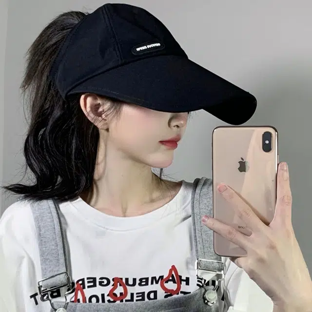 优幽兰 防晒遮阳运动风时尚简约显脸小户外防紫外线 棉 鸭舌帽 女款