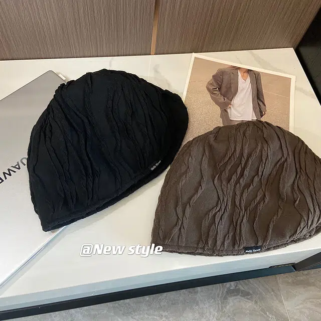 优幽兰帽子女高中生韩版显脸小水桶帽日系百搭渔夫帽高级感大头围帽子女秋冬季防风防寒加厚保暖冷帽闺蜜韩系穿搭