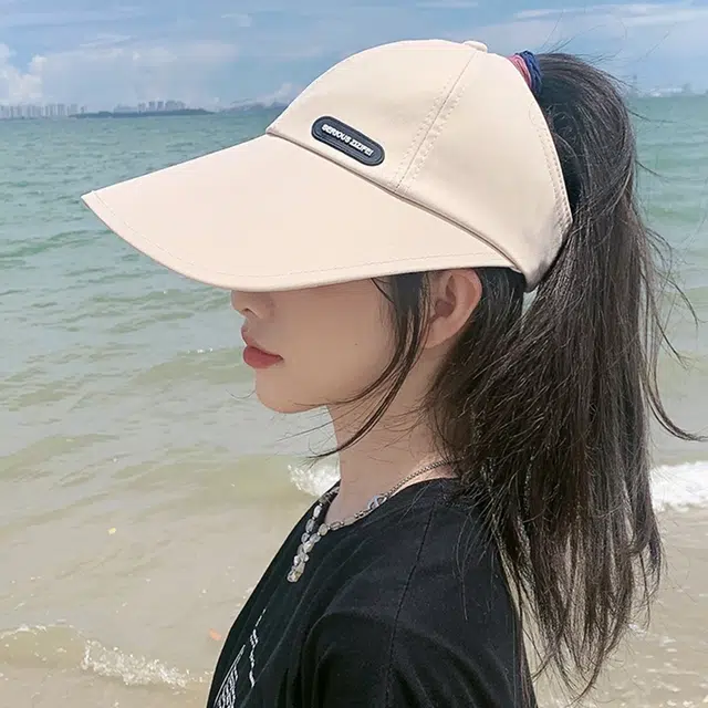 优幽兰 防晒遮阳运动风时尚简约显脸小户外防紫外线 棉 鸭舌帽 女款