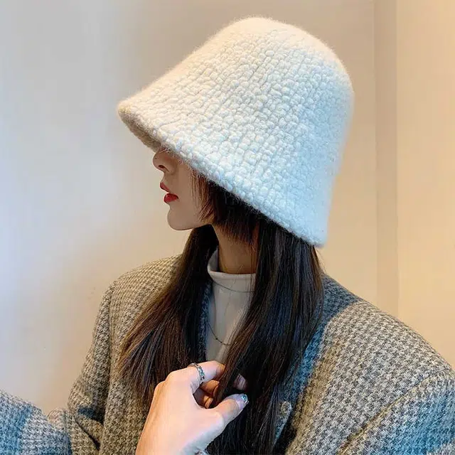 优幽兰 时尚百搭可爱卡通帽子女秋冬季骑车防风防寒加厚毛绒保暖护耳神器套头围巾一体口罩围脖雷锋 锦纶 绒线帽 女款