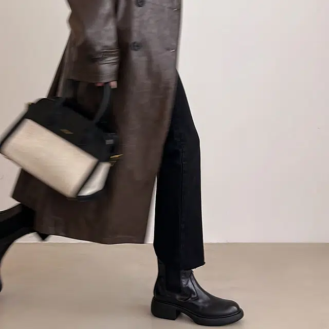 五九丹七 羊皮 厚底显瘦舒适百搭时尚经典简约款  切尔西靴 女