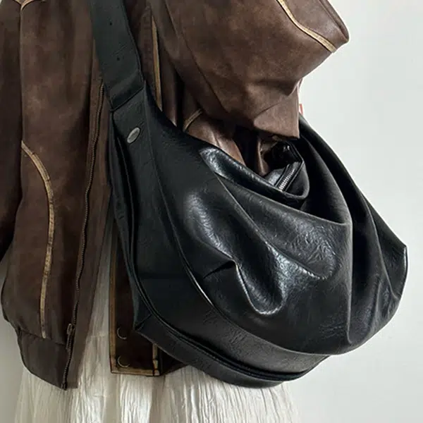 CARTELO Casual Retro Shoulder Bag Black