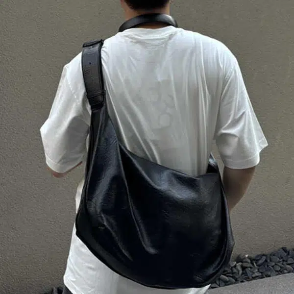 CARTELO Casual Retro Shoulder Bag Black