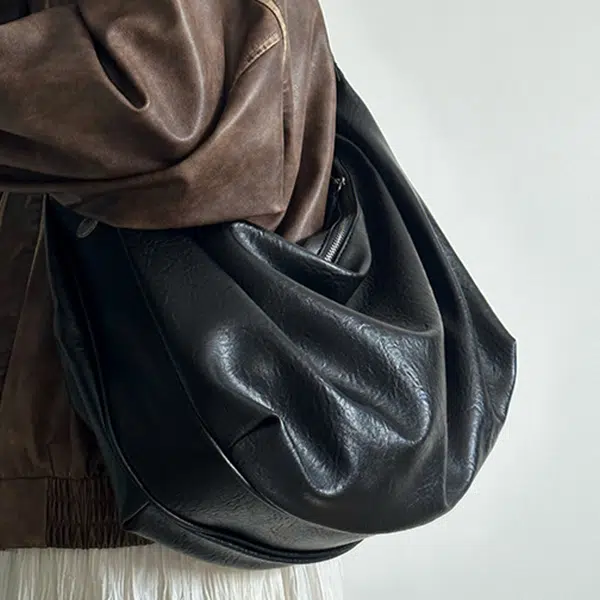 CARTELO Casual Retro Shoulder Bag Black