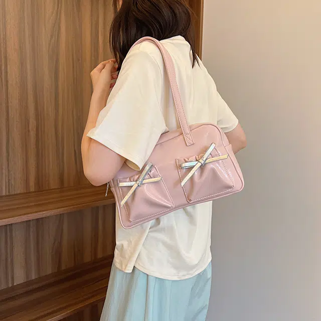 凡思曼 时尚蝴蝶结百搭时尚设计感 手提菜篮子包托特包 女款