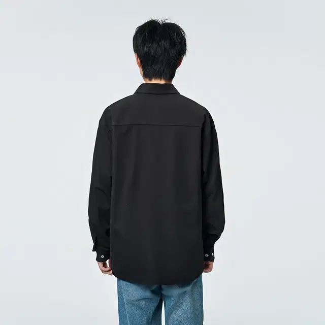 加菲猫家族 简约基础款花卉字母印花宽松休闲工装时尚日常百搭口袋设计单排扣翻领长袖衬衫 男女同款