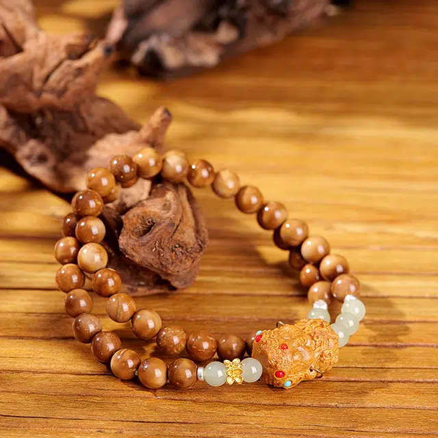 梵澜 念珠老型珠国风转运手持 雕刻度母设计盘玩手把件 中式国潮文玩手饰 库克 菩提类手串 男女同款情侣款