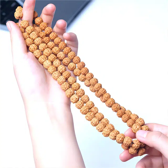 梵澜 龙鳞纹佛珠文玩手把件 复古中式国潮 满肉单圈念珠手饰 金刚菩提 菩提手串 男女同款情侣款 礼盒