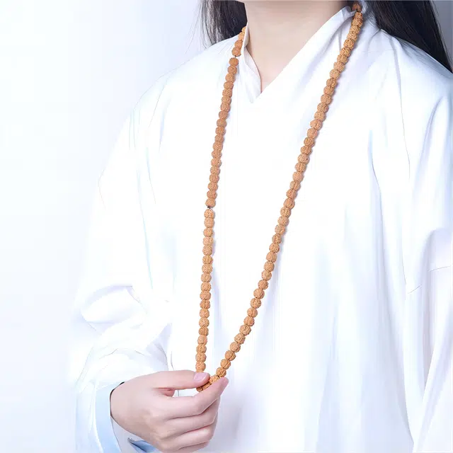 梵澜 龙鳞纹佛珠文玩手把件 复古中式国潮 满肉单圈念珠手饰 金刚菩提 菩提手串 男女同款情侣款 礼盒