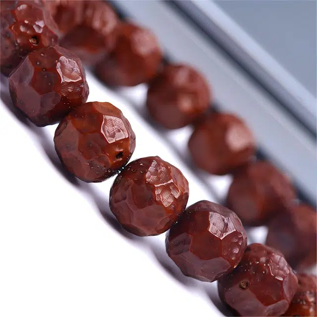 梵澜 无相雕刻高油高密古风文玩 盘玩新中式国潮转运手把件 十二生肖本命年国风手饰 紫金鼠 手串 男女同款情侣款 礼盒装