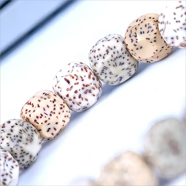 梵澜 多彩无相盘玩手把件  高密度高抛文玩 多巴胺 时尚白百搭手饰 星月菩提 菩提类手串 男女同款情侣款