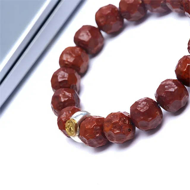 梵澜 无相雕刻高油高密古风文玩 盘玩新中式国潮转运手把件 十二生肖本命年国风手饰 紫金鼠 手串 男女同款情侣款 礼盒装