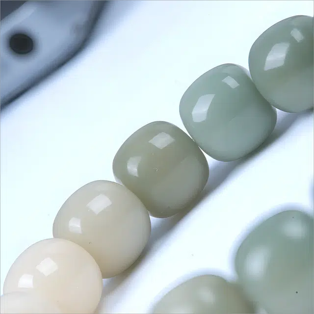 梵澜 手持念珠单圈盘玩串珠 只此青绿时尚百搭手饰 复古中式文玩手把件 菩提根 菩提类手串 男女同款情侣款 礼盒装