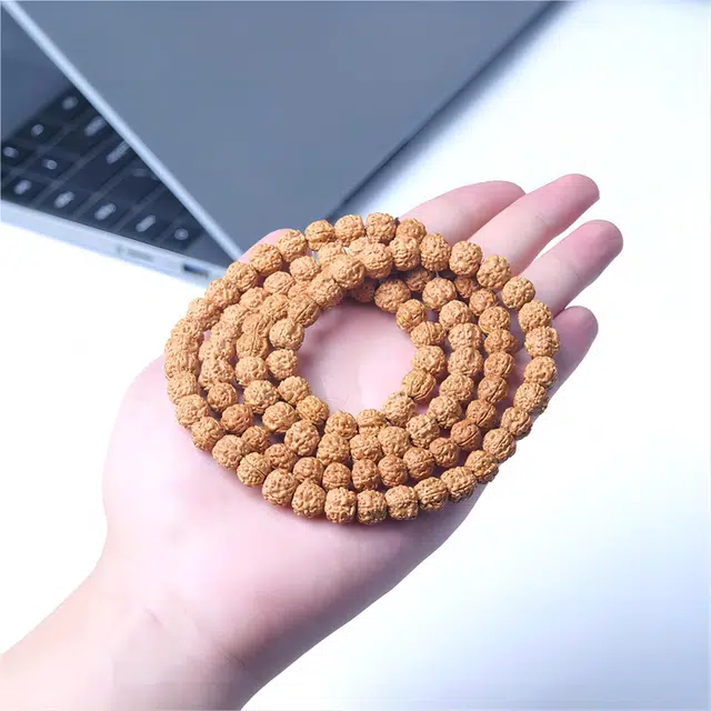 梵澜 龙鳞纹佛珠文玩手把件 复古中式国潮 满肉单圈念珠手饰 金刚菩提 菩提手串 男女同款情侣款 礼盒