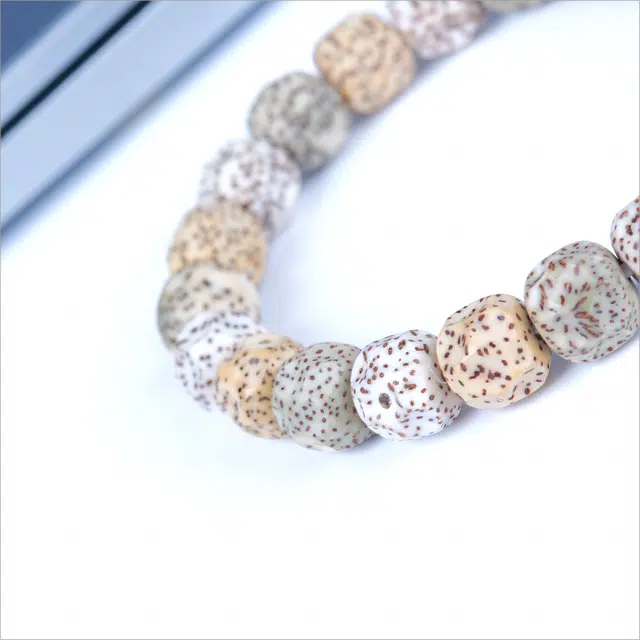 梵澜 多彩无相盘玩手把件  高密度高抛文玩 多巴胺 时尚白百搭手饰 星月菩提 菩提类手串 男女同款情侣款