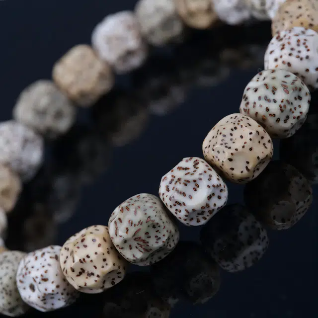 梵澜 多彩无相盘玩手把件  高密度高抛文玩 多巴胺 时尚白百搭手饰 星月菩提 菩提类手串 男女同款情侣款