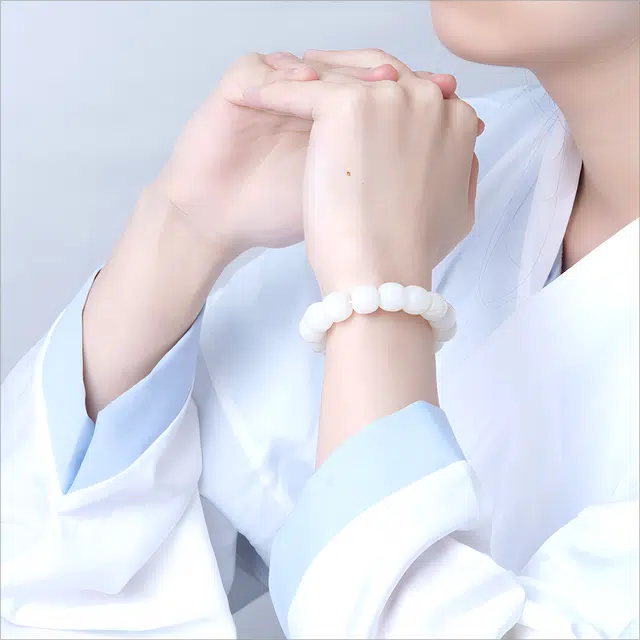 梵澜 遇良人 国风小众设计文玩手把件 盘玩国潮转运珠手持 简约百搭手饰 菩提根 手串 男女同款情侣款 礼盒