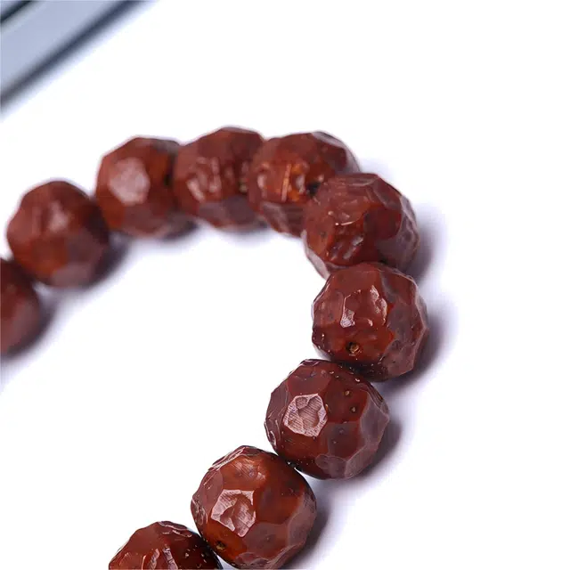 梵澜 无相雕刻高油高密古风文玩 盘玩新中式国潮转运手把件 十二生肖本命年国风手饰 紫金鼠 手串 男女同款情侣款 礼盒装