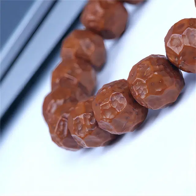 梵澜 小众设计感棱角分明文玩手把件 无相佛珠单圈念珠手饰 紫金鼠 菩提类手串 男女同款情侣款