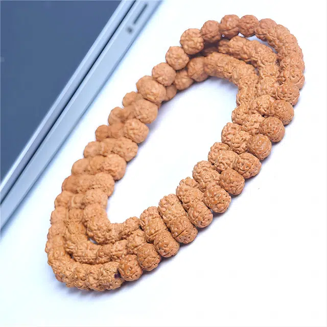 梵澜 龙鳞纹佛珠文玩手把件 复古中式国潮 满肉单圈念珠手饰 金刚菩提 菩提手串 男女同款情侣款 礼盒