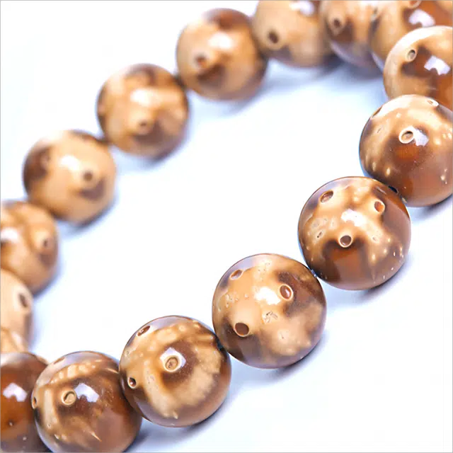 梵澜 熊猫高油高密盘玩 油润光亮正圆佛珠转运念珠文玩 紫金鼠 菩提类手串 男女同款情侣款