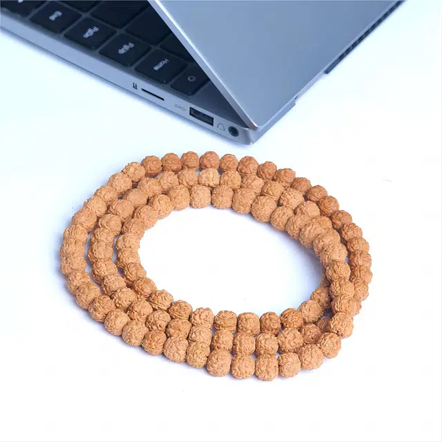 梵澜 龙鳞纹佛珠文玩手把件 复古中式国潮 满肉单圈念珠手饰 金刚菩提 菩提手串 男女同款情侣款 礼盒