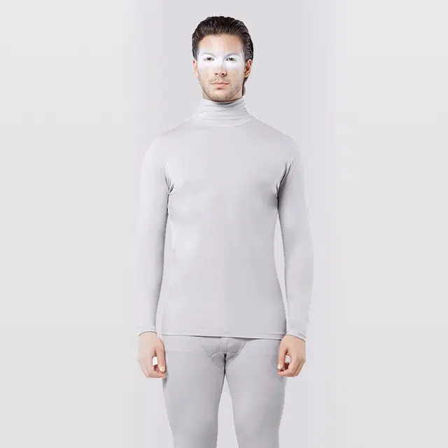 帕兰朵 青少年德绒发热初高中学生中高领秋衣打底衫长袖保暖上装 男女同款