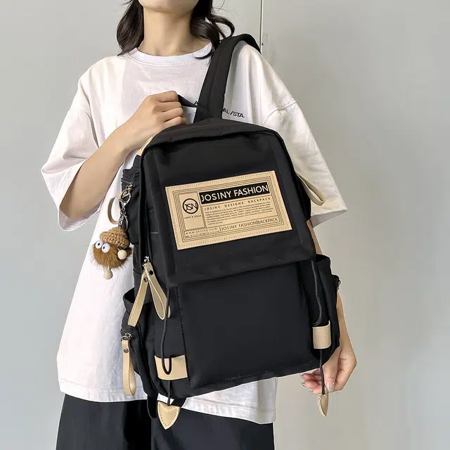 卓诗尼 时尚潮流百搭高级通勤 织物 双肩包 常规 女款 多色