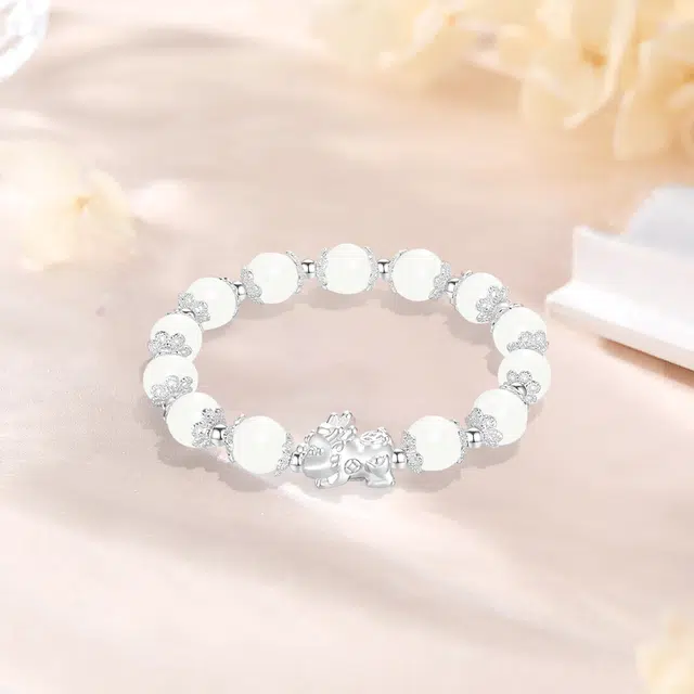 【招财纳福|甄选高品质】 金师傅 转运貔貅 财运亨通时来运转吞金兽 新中式国潮气质简约百搭小众高级#好运 白玉菩提 手串 男女同款情侣款