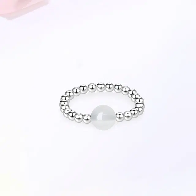 金师傅 莲花珠光 好事莲莲 时来运转新中式国潮简约百搭 典雅气质大方小众轻奢高级 玉髓 戒指 女款