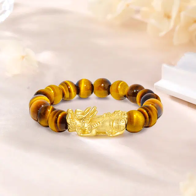 【999金貔貅|限量赠·最佳爸爸证】 金师傅 招财转运吞金兽  时来运转 财运亨通新中式国潮复古气质高级#好运 虎眼石 手串 男女同款情侣款