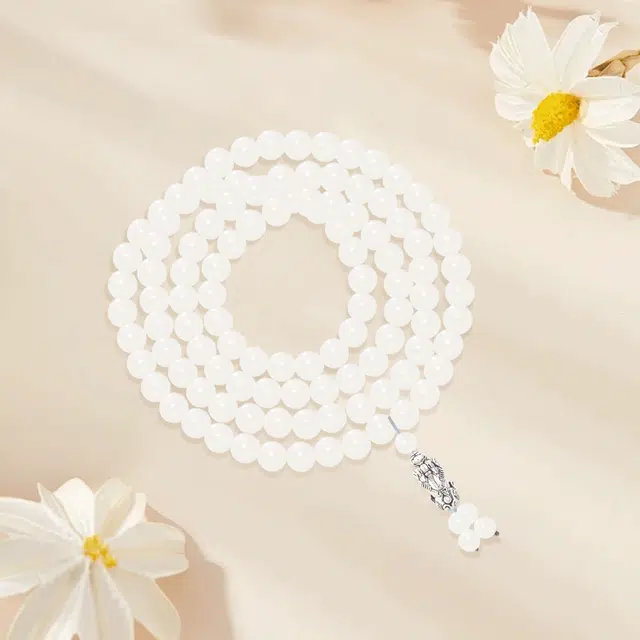 【S999纯银】 金师傅 复古貔貅叠戴串珠 新中式多圈 文玩名族风小众高级设计感 白玉菩提 足银手串 男女同款情侣款