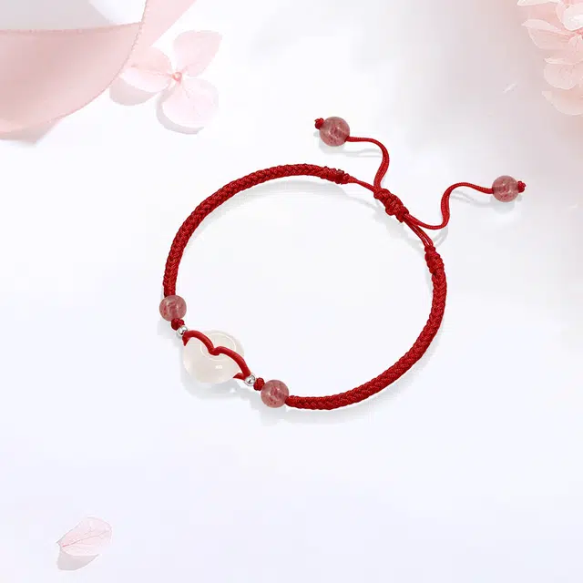 【甄选高品质】 金师傅 平安扣手链 吉祥如意招财转运 新中式气质简约百搭高级#好运 玛瑙 手绳 男女同款情侣款