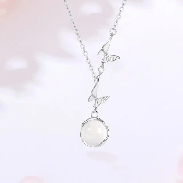 【精选高品质】 金师傅 羽你相伴 天使之羽吊坠 跳动的心梦幻森系浪漫 气质优雅甜美简约百搭 小众轻奢设计高级#好运 玻璃猫眼 项链 女款