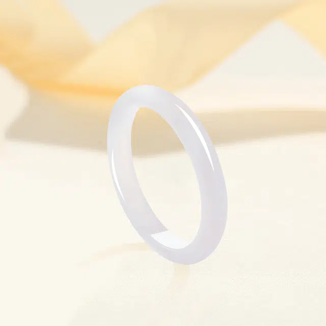【高品质】 金师傅 珠宝 玛瑙青山黛白月光  新中式国潮汉服设计旗袍古香古色 清爽冰透显白水润 玉髓 玉石手镯 女款 闺蜜同款 情人送礼