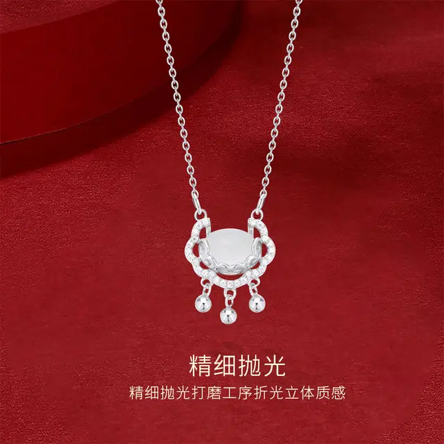 金师傅 心愿流星 精致气质优雅简约百搭 小众轻奢高级#好运 玻璃猫眼 项链 女款