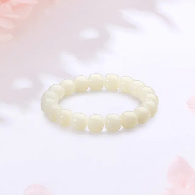 【甄选高品质】 金师傅 白月光素圈叠戴套装 时来运转新中式气质古典百搭 小众轻奢设计高级感#好运 白玉菩提 手串 男女同款情侣款