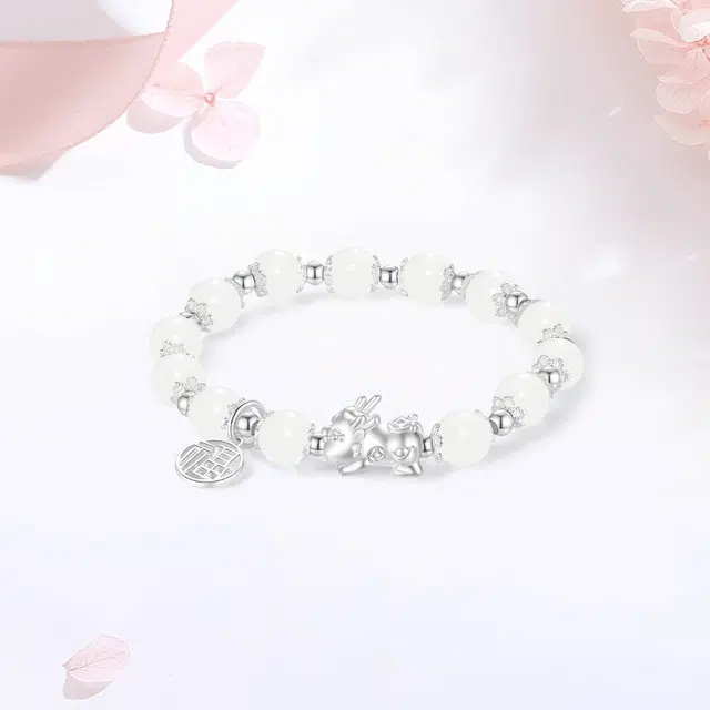 【S999足银|精选高品质】 金师傅 招财纳福系列貔貅平安扣财运亨通时来运转吞金兽新中式国潮简约百搭#好运 白玉菩提 项链 男女同款情侣款