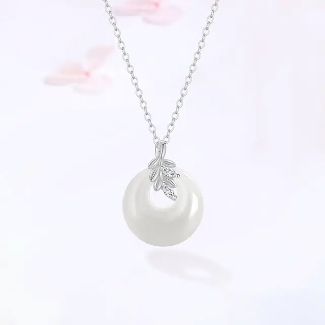 【S925银|甄选高品质】 金师傅 穗穗平安锁骨链 平安喜乐麦穗 新中式国潮气质优雅简约清冷百搭 小众轻奢高级#好运 玉髓 项链 女款